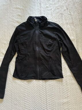 90 Degree By Reflex Black Zip-Front Camo Jacket